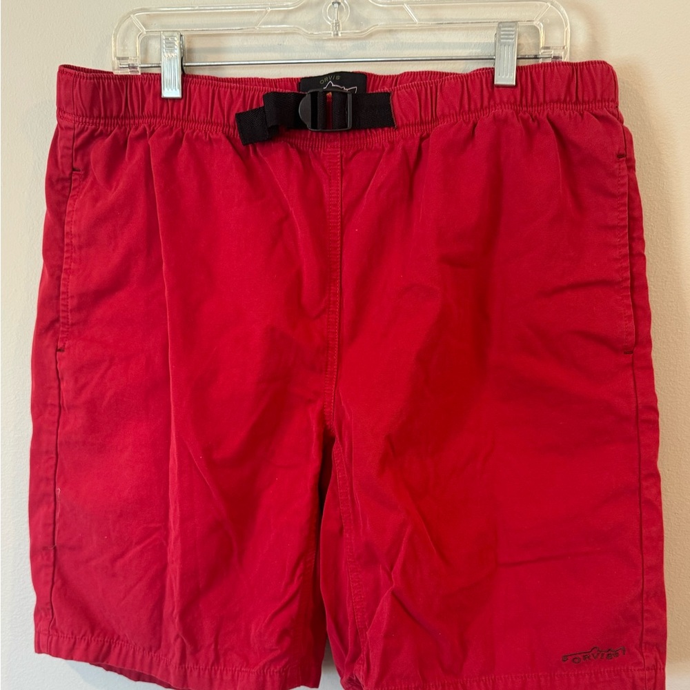 Orvis Shorts Med Trout Bum Fishing Belted Packsaddle Red